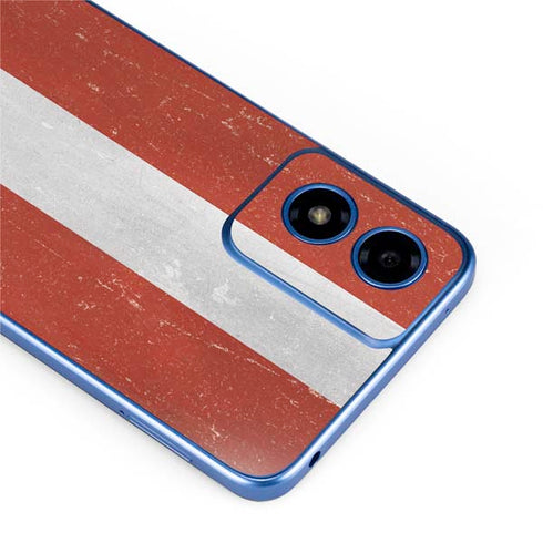 Latvia Flag Distressed Moto G Play 4G (2024) Skin